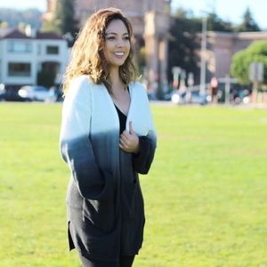 Ombré Oversized Cardigan